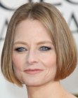 Jodie Foster's chin length bob