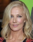 Joely Richardson's blonde medium length hair with soft curls