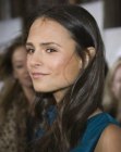 Brunette Jordana Brewster's long hair with layers