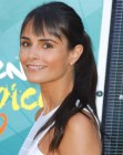 Jordana Brewster rocking a long sleek ponytail