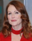 Julianne Moore wearing red