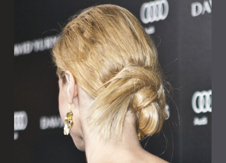 Julie Bowen with her hair in an updo - Back view