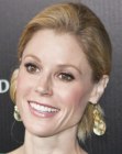 Julie Bowen with her hair in a knot