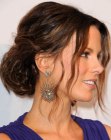 Kate Beckinsale wearing her hair up