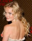 Kate Bosworth's hair with curls and a free spirited ponytail
