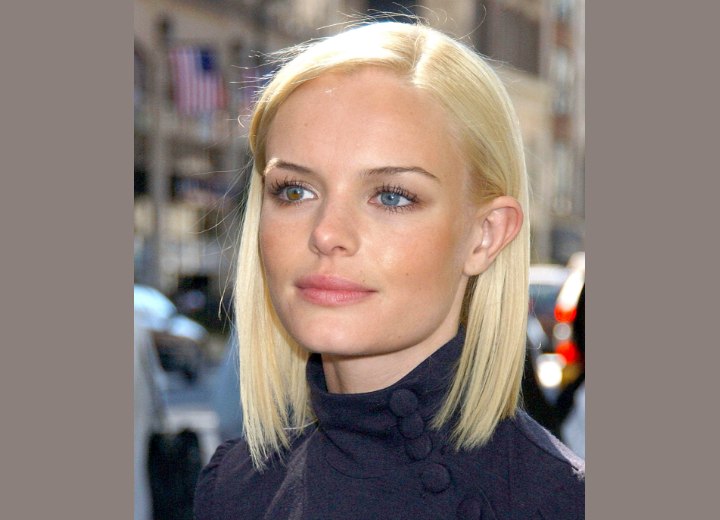 Kate Bosworth's one length bob hairstyle