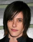 Katherine Moennig with smooth short hair