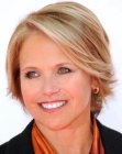 Katie Couric looking professional with short hair