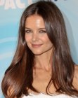 Katie Holmes with very long hair