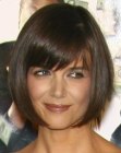 Katie Holmes bob with bangs