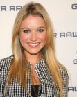 Katrina Bowden's girl next door look with silky long hair