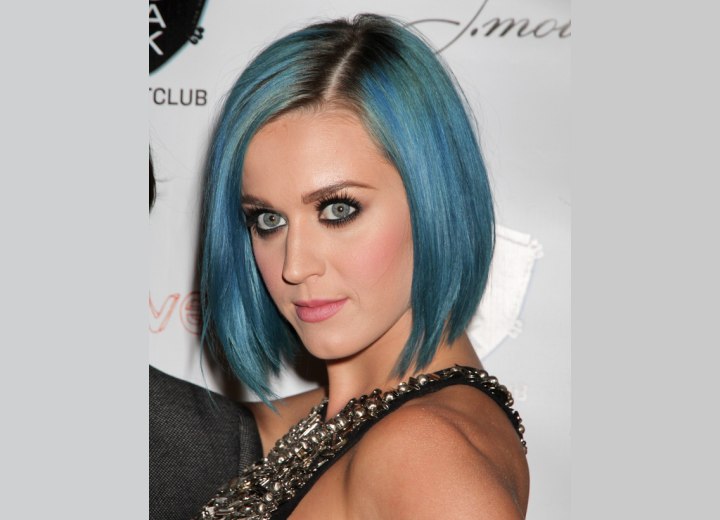 Katy Perry's blue haircolor