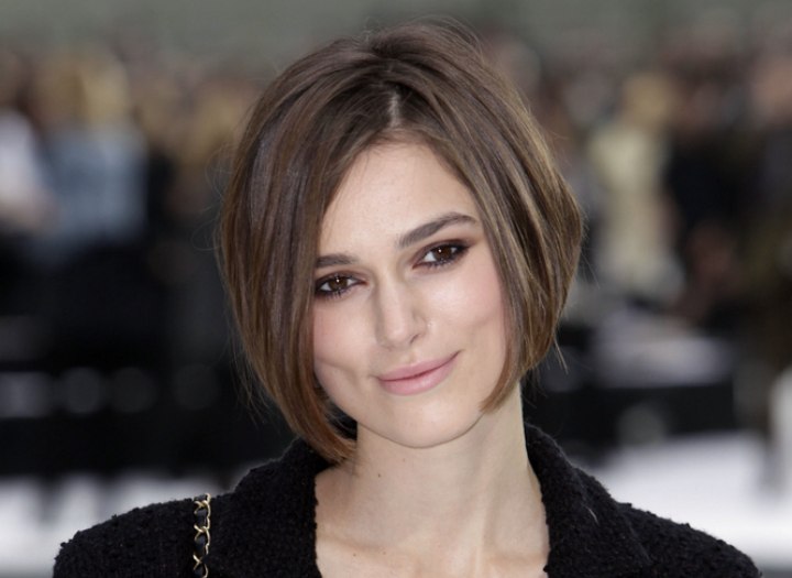 Keira Knightley's short bob haircut