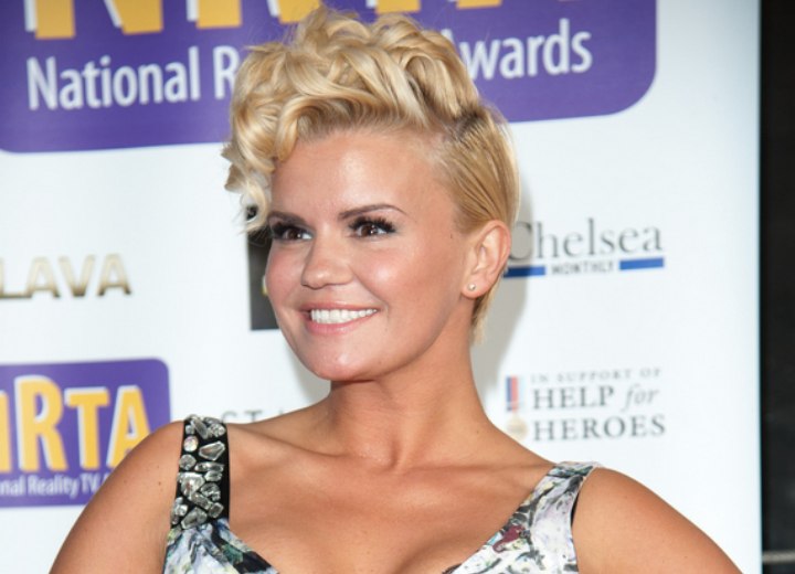 Kerry Katona - Short festive hairstyle with curls