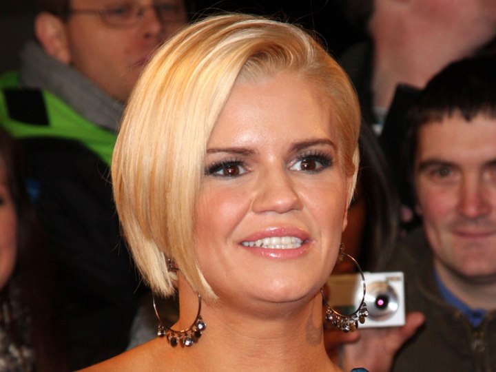 Kerry Katona - chin length short hairstyle