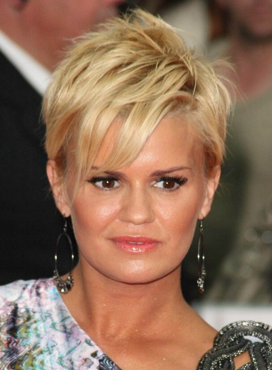 Kerry Katona with very short hair