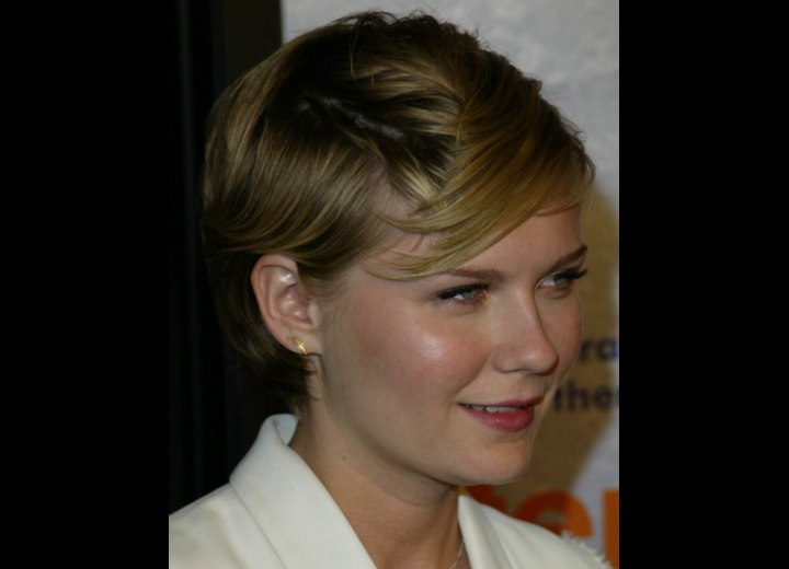 Kirsten Dunst with short hair