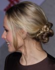 Kristen Bell's updo with braiding