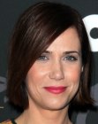 Kristen Wiig's short and sleek chin-length bob hairstyle