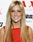 Kristin Cavallari's super long straight hair with side bangs