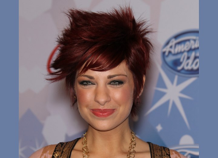 Lacey brown wearing her hair in a modern pixie