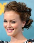 Leighton Meester's easy to create curly updo
