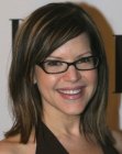 Lisa Loeb with shoulder length hair