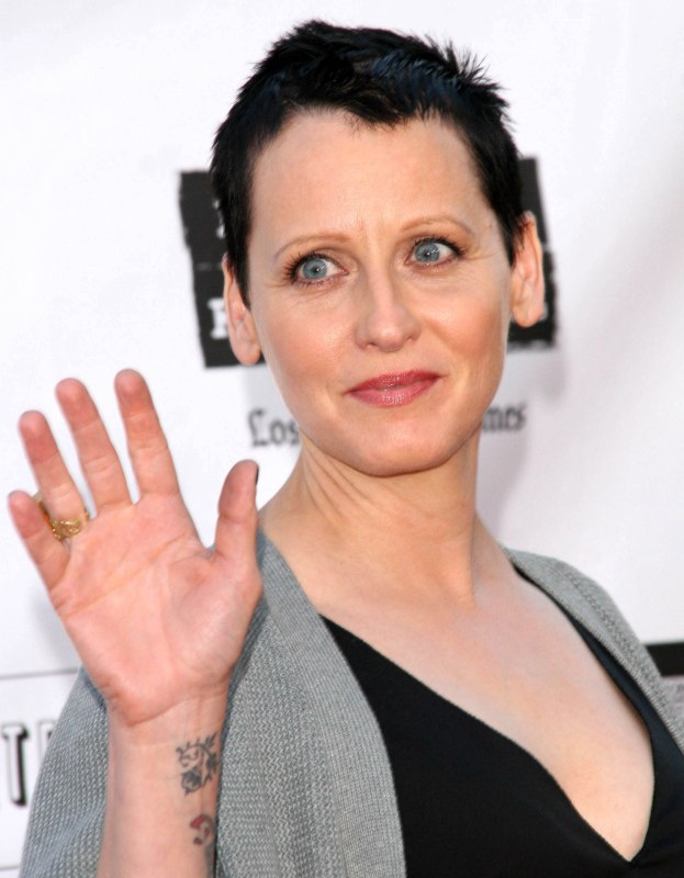 An extremely short haircut for Lori Petty as she attends the Worldwide