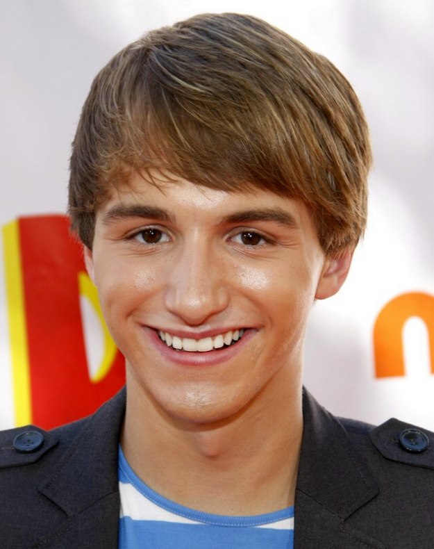 Lucas Cruikshank's haircut with most of the hair styled 