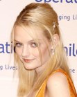 Lydia Hearst with straight hair