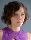 Maggie Gyllenhaal sporting 1920's inspired hair