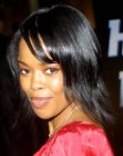 Malinda Williams with long hair