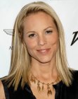 Maria Bello with foiled blonde hair
