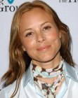 Maria Bello's sandy blonde hair