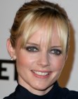 Marley Shelton - Youthful fringed up-style