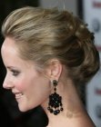 Marley Shelton with her hair styled up
