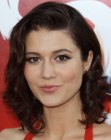 Mary Elizabeth Winstead's 1950s retro hairstyle with waves and curls