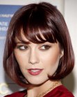 Mary Elizabeth Winstead's smooth short bob with one longer side