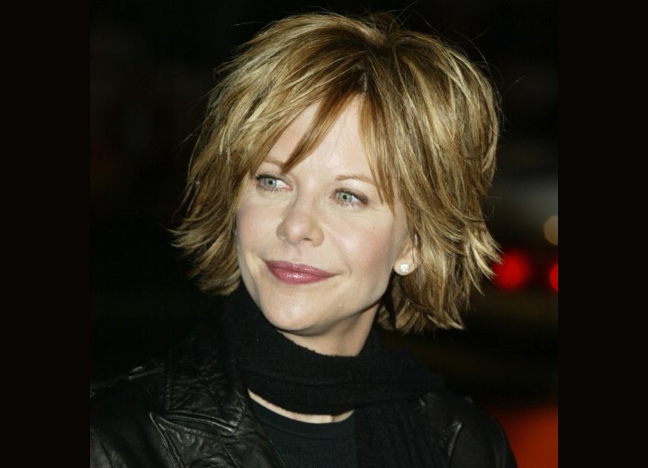 Meg Ryan - Short hair with feathering