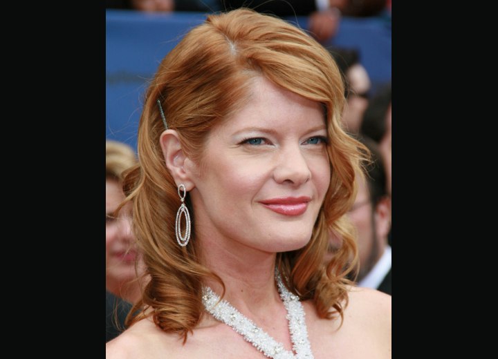 Festive hairstyle with spiral curls - Michelle Stafford