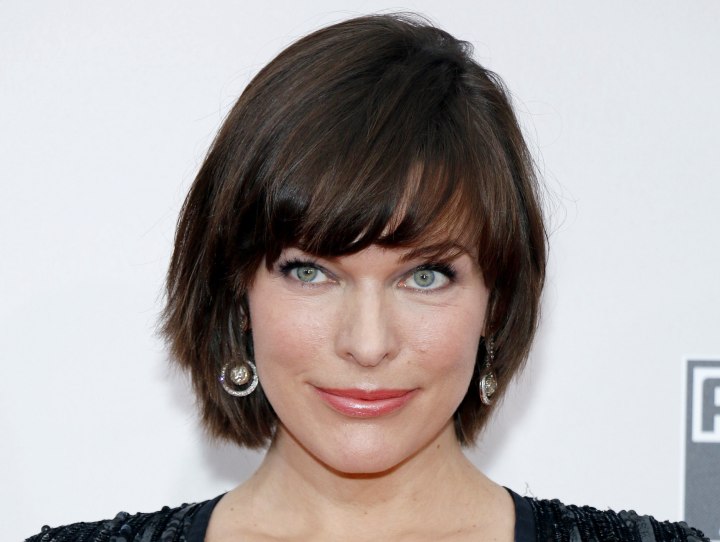 Milla Jovovich hairstyles