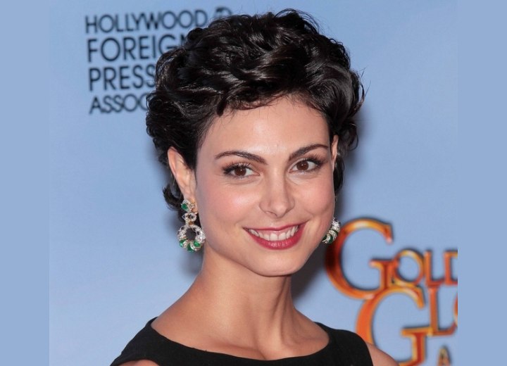 Morena Baccarin - Pixie haircut with curls