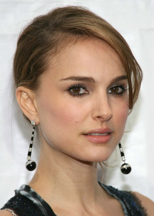Natalie Portman's with her hair away from her face and put up