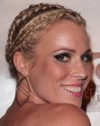 Natasha Bedingfield with braids in her hair