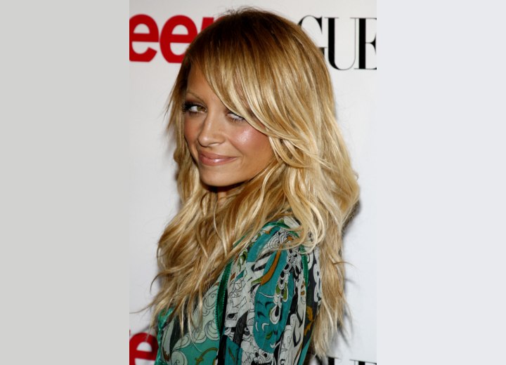 Nicole Richie's free-spirited long hairstyle