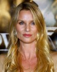 Nicollette Sheridan wearing a shiny dress