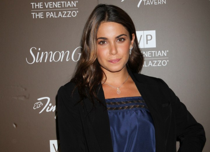 Nikki Reed's hair and fashionable clothes