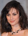 Olga Kurylenko with shoulder length hair