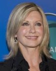 Olivia Newton John with medium length hair