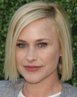 Patricia Arquette wearing her blonde hair in a chin length bob
